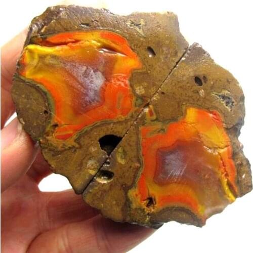 157g Pair of Unpolished Achat Agate Thunderegg Half Geode - crystals and stones healing Mineral specimen Home Decor x0245