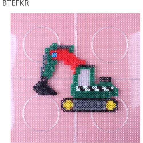 2.6mm Hama Bead Square Pegboard 3D Puzzle Template For Perler Beads Education Toys Fuse Beads Jigsaw Puzzle Perle de Hama