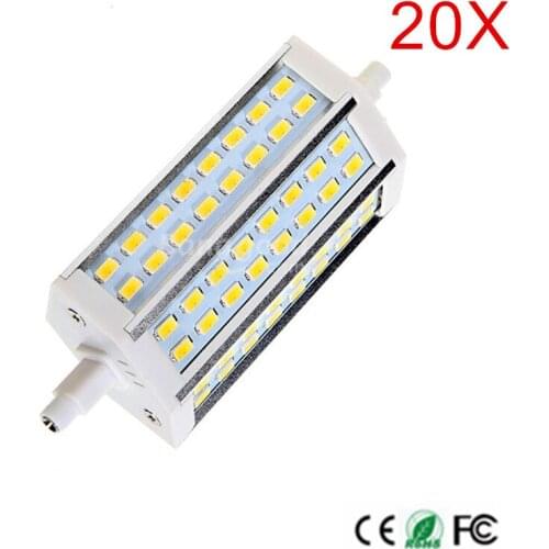 Super Bright Dimmable R7S led 48SMD 5730 chip 118mm J118 LED bulb R7S corn light lamp 110V/220V replace halogen floodlight 20Pcs