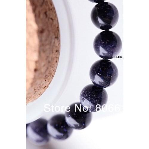 12mm 64pcs Round Aventurine GOLDSTONE - BLUE Natural Stone Loose Strands Jewelry Semi-precious Beads