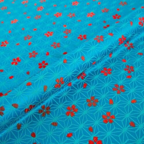 70*50cm Floral Jacquard Brocade Sewing DIY Fabric Childrens Wear Cloth Making Bedding Quilt Decoration Home