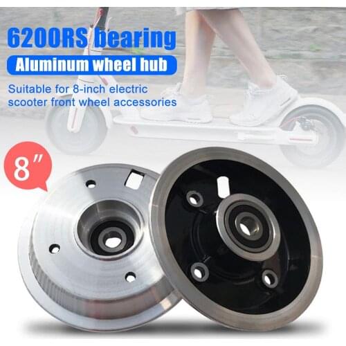 8 inch Wheel Hub For Electric Scooter 200*50 Pneumatic Tires Wheel Hubs with 6200RS Bearing Front Wheels Tires Accessories 1Pc