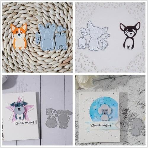 InLoveArts Animal Dog Metal Cutting Dies For Mould Cut Paper Making Card Scrapbooking Decor Embossing Crafts Stencils