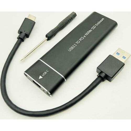 H1111Z HDD Enclosure Box HDD Case hd USB C Adapter Hard Disk Case SSD Hard Drive Box NVME M.2 SSD USB Adapter SSD M2 Type C Box