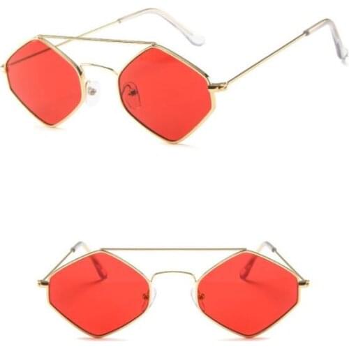 HOT selling New diamond frame sunglasses transparent ocean glasses retro double beam sunglasses European and American fashion sunglasses free shopping