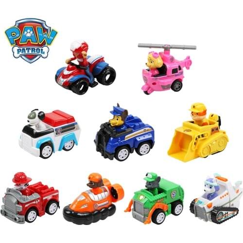 Paw Patrol Deformable Car Toys Set Dog Puppy Patrol Rescue Car Patrulla Canina Action Figures Model Toy Chase Ryder Vehicle Car
