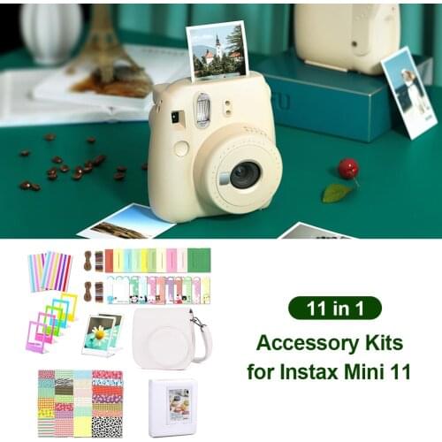 Instant Camera Accessories Bundle Shoulder Bag Album Photo Frames Camera Accessories Bundle for Fujifilm Instax Mini 11