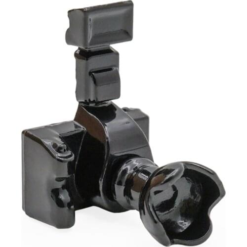 Odoria 1:12 Miniature Digital Camera And Lens Black Metal Dollhouse Dolls' Accessory