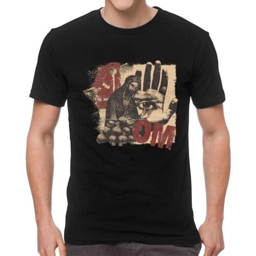 OM Aum Spiritual T Shirt for Men 100% Cotton Print T-shirt Fashion Tshirt Short Sleeve Namaste Buddhism Hinduism Tee Tops