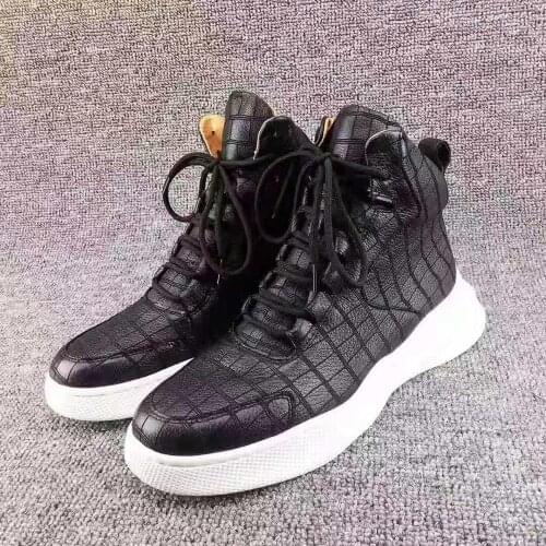 2019 newly design Genuine real genuine deer skin shoe high end quality deer skin men boots winter shoe with cow skin lining