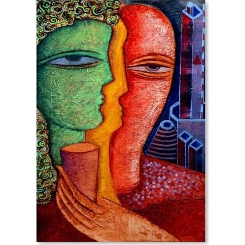 Wall Art Canvas Abstract Colorful Portrait Paintings Home Decor Picture Hd Prints Modern Poster For Bedroom Modular No Framed