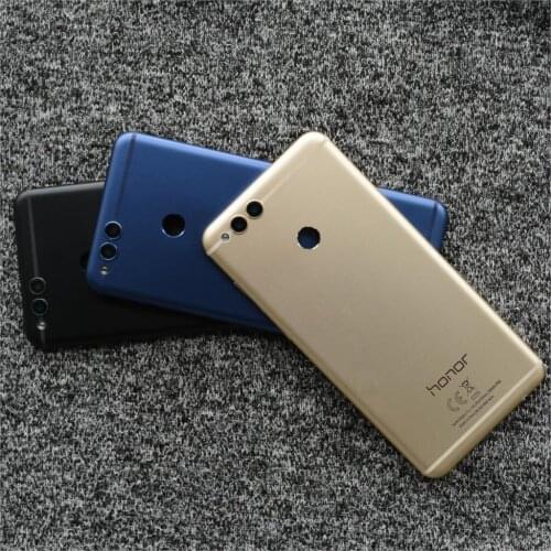 New Original metal Rear Back Battery Cover door Housing with Power Volume Button for Huawei Honor 7X