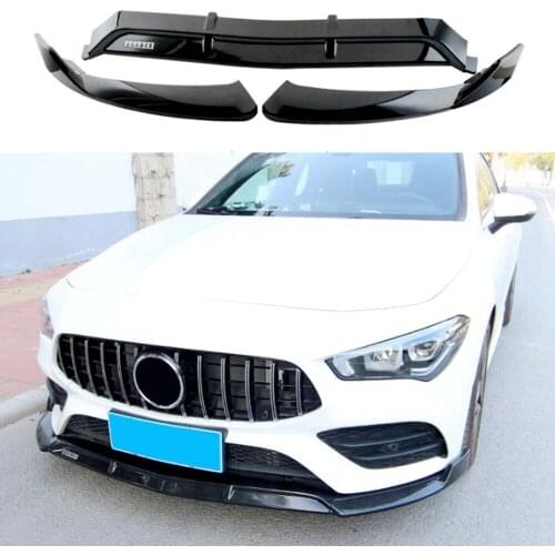 For BENZ W118 NEW CLA Body kit spoiler 2019-2020 C118 CLA200 220 300 ABS Rear lip rear spoiler front Bumper Diffuser Protector