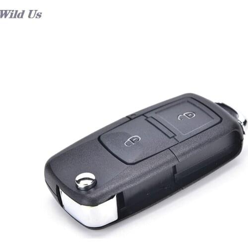 New 2 Button Folding Remote Key Shell Fob For MK4 GOLF Without Blade