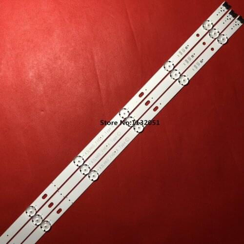 New Kit 3 PCS 8LEDs 850mm LED backlight strip for LG 43LH604V 43LH60_FHD_A Type UF64_UHDht UF64-UHD-A Screen HC430DGG-SLNX1-211X