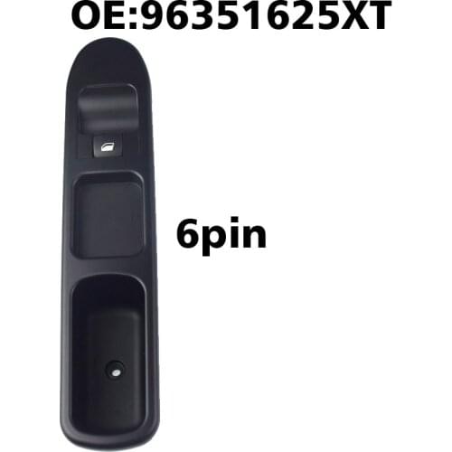 New Front Passenger Power Window Switch Control 6pin For Peugeot 307 sw cc 1.6 16V 2001 2002 2003 2004 2005 2006 (2000-2008 )