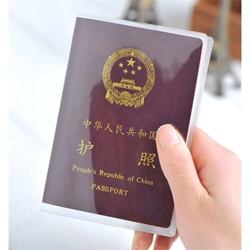 PVC Transparent Passport Cover Storage Waterproof ID Card Holders Bank/Business/Credit Card Holder Travel Office Organizer