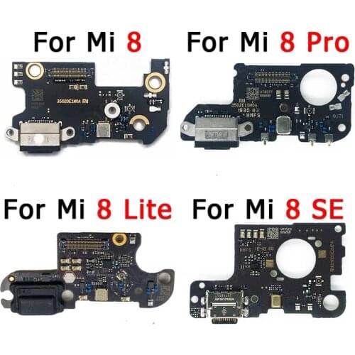 Original Charge Board For Xiaomi Mi 8 Lite Pro Mi8 SE Charging Port Usb Connector Socket Pcb Dock Repair Flex Cable Spare Parts