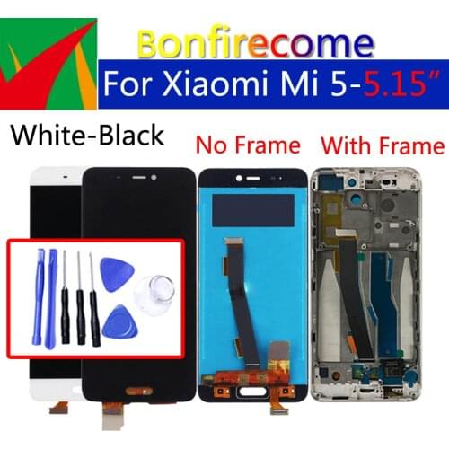 5.15" Original Display For Xiaomi Mi5 Mi 5 LCD Touch Screen Digitizer With Frame Replacement For Xiaomi Mi 5 Display Assembly