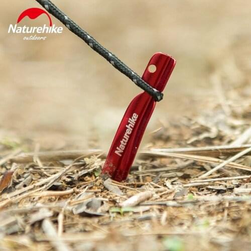 NatureHike 15cm 8 Pcs/set Hiking Tent Peg 7001 Aluminium Alloy Tent Nail Tent Stake Outdoor Traveling Tent Accessories