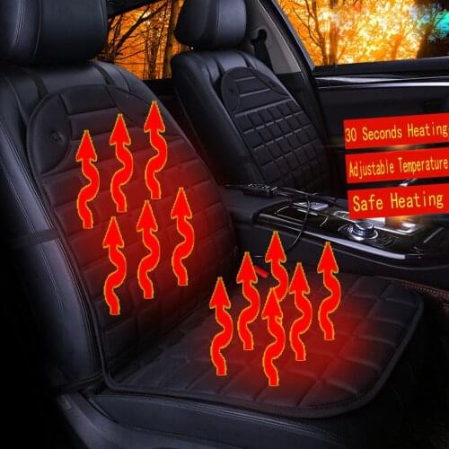 .1PCS 12V Heated Car Seat Cushion Cover Seat Heater Warmer Winter Household Cushion Heated Seat Cushion