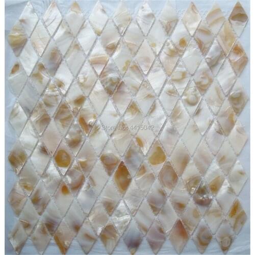 Rhombus mother of pearl mosaic tile for home decoration backsplash and bathroom wall tile 1 square meter/lot AL096