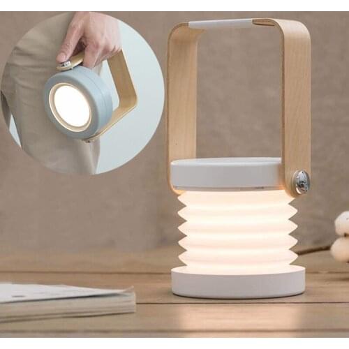 Foldable LED Portable Lantern Collapsible Tent Light Waterproof Outdoor Camping Light Indoor Reading Book USB Rechargeable