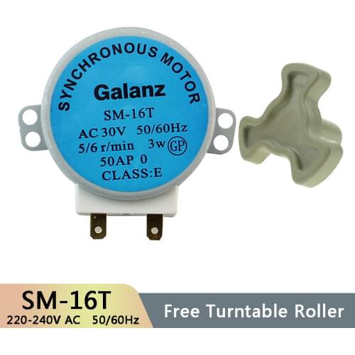 SM-16T AC30V 3W 50/60Hz Micro Turntable Synchronous Tray Motor Microwave Oven Accessories Spares Parts Core Coupling Clutch