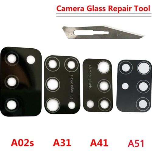 2Pcs New For Samsung A10S A20S A30S A50S A31 A41 A51 A71 M21 M31 M31S S20 Plus Ultra Note 10 Lite Camera Glass Lens Repair Tools