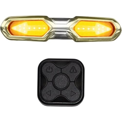 Bike Rear Light LED MTB Bicycle Indicator Wireless Control USB Rechargeable