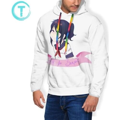 Yandere Simulator Hoodie Yandere-chan Hoodies Streetwear Mens Pullover Hoodie Autumn Cool Long Sleeve Hoodies