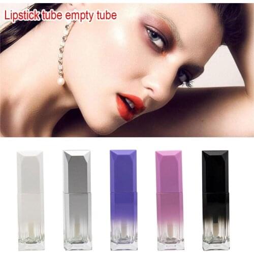 1pc Capsule Lipstick Tube With Cap Empty Cosmetic Containers Jars Balm Lip Gloss Tubes Travel Makeup Tools Diy Container