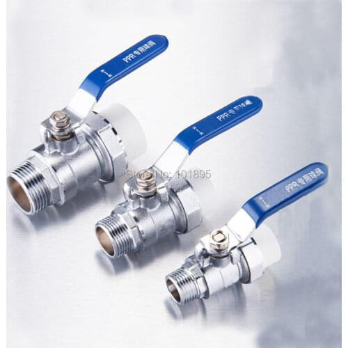 X23004 Good Quality DN20 to DN 32 of Brass Material Water Pipe PPR Ball Valve