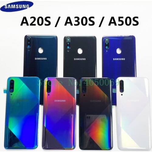 Battery Back Cover Door Rear Housing Case For Samsung Galaxy A20S A207 A30S A307 A50S A507 Replacement Parts With Camera Lens
