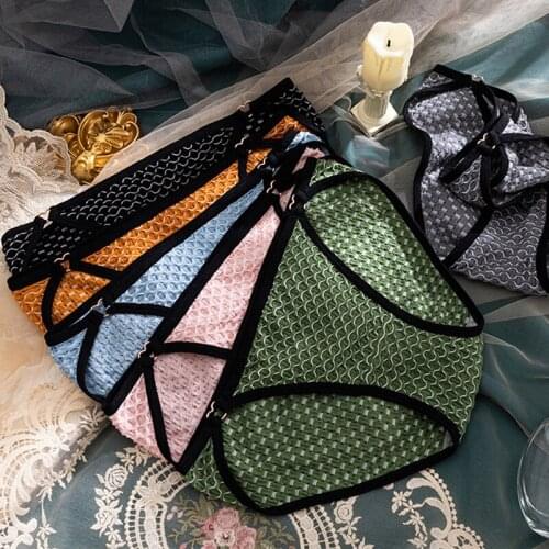 Wasteheart New Women Fashion Yellow Green Cotton Low Waist Panties Underwear Lingerie Briefs Underpants Brief Seamless M L XL