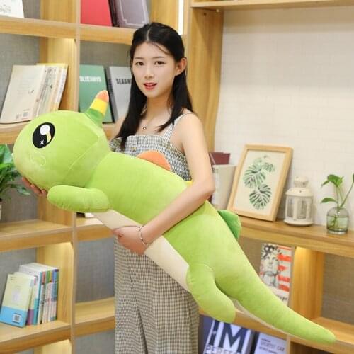 1pc 60/120CM Lovely Unicorn Dinosaur Plush Toys kawaii Stuffed Soft Animal Cartoon Dino Dolls for Kids Girls Birthday Xmas Gifts