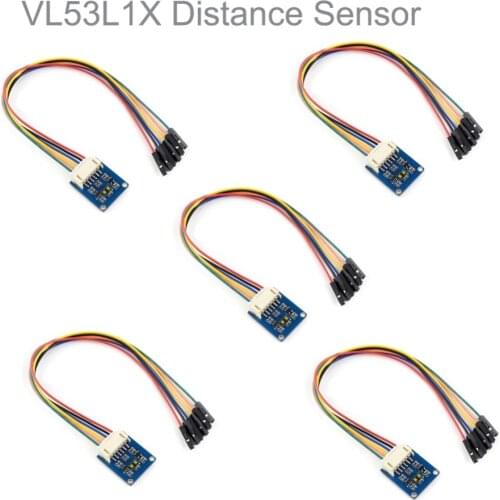 5pcs VL53L1X ToF Time-of-Flight Long Distance Ranging Sensor Ranging up to 4m 50HZ IIC 3.3V 5V for Arduino Raspberry Pi FZ3370