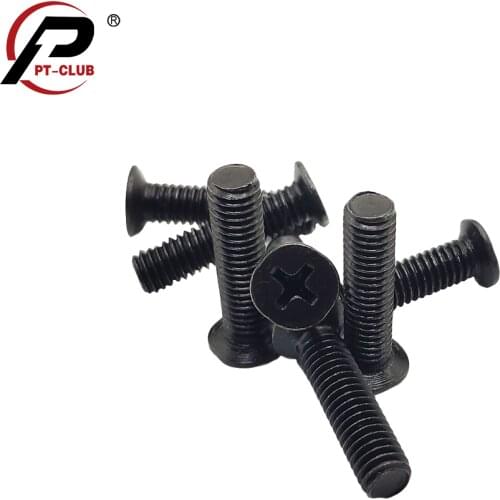 6Pcs Fixing Screw M5 22mm M6 25mm Left Hand Thread for 1/2''UNF 3/8''UNF Drill Chuck Shank Adapter