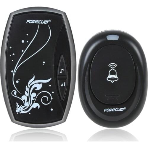 Forecum 6 Plug-in Type Wireless Doorbell Waterproof Cordless Smart Door Bell with 36 Chimes Single Receiver for Home Office