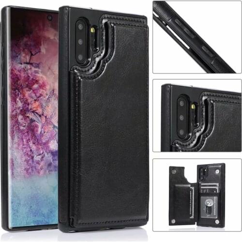 Case For Samsung Galaxy Note 20 Ultra Note 10 lite Plus Note 8 Note 9 Cover Coque Shockproof Card slot leather wallet soft case