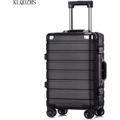 KLQDZMS 20’’24 Inch PC Spinner Rolling Luggage Colorful Rolling Suitcase Travel Bag Simple Style