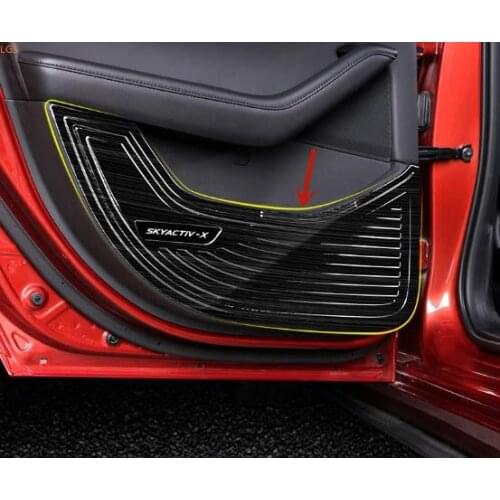For Mazda 3 AXELA 2020 High-quality stainless steel car Door anti-kick board Anti-scratch protection decoration Car styling