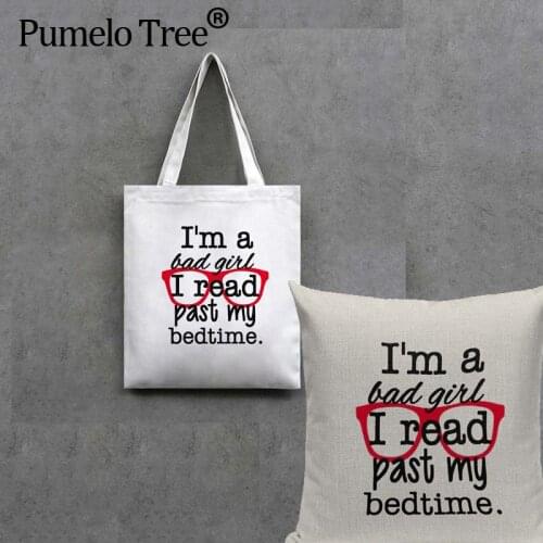 Shopping Bag Tote Storage Bags Convenience Shoulder Handbags Book Reading Cushion Cover Printed Linen Bag For Food 1PCS/Lot