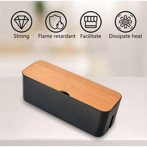 Cable Storage Box Power Strip Wire Case Anti Dust Charger Socket Organizer Network Line Storage Bin Charger Wire Management
