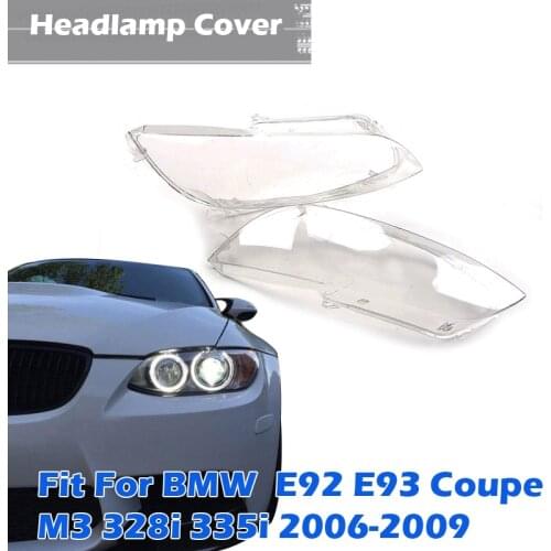 Headlight Cover Clear Lens Shade Fit For Xenon Lamp BMW 3-series BMW E92 E93 Coupe 2006-2009 Car Accessories