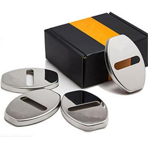 4pcs/set Door lock cover For Skoda Octavia Yeti Fabia Rapid Superb Roomster Combi/for Porsche 911 918 Cayenne Cayman Boxster