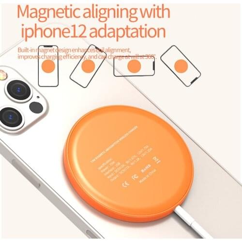 Baseus Magnetic Wireless Charger For iPhone 12 Pro Max Charger With Cable Magnet Fast Charger For iPhone Wireless Charging Pad