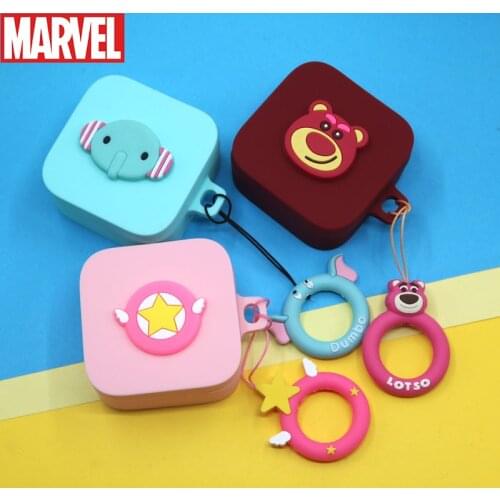 Cartoon Silicone Protective Earphone Case for Xiaomi Air 2 SE Bluetooth Headphones Box For Xiaomi Earbuds Cover with Hook