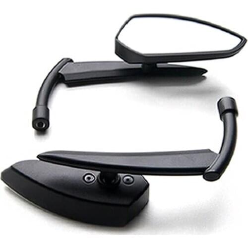 Brand new Custom Rear View Mirrors Black Pair w/Adapters For Kawasaki ZR Zephyr 550 750