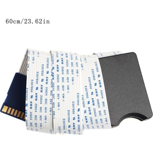 SD SDHC SDXC Card Male To Female Flexible Extension Adapter Cable Extender For Phone GPS Camera 48/60cm
